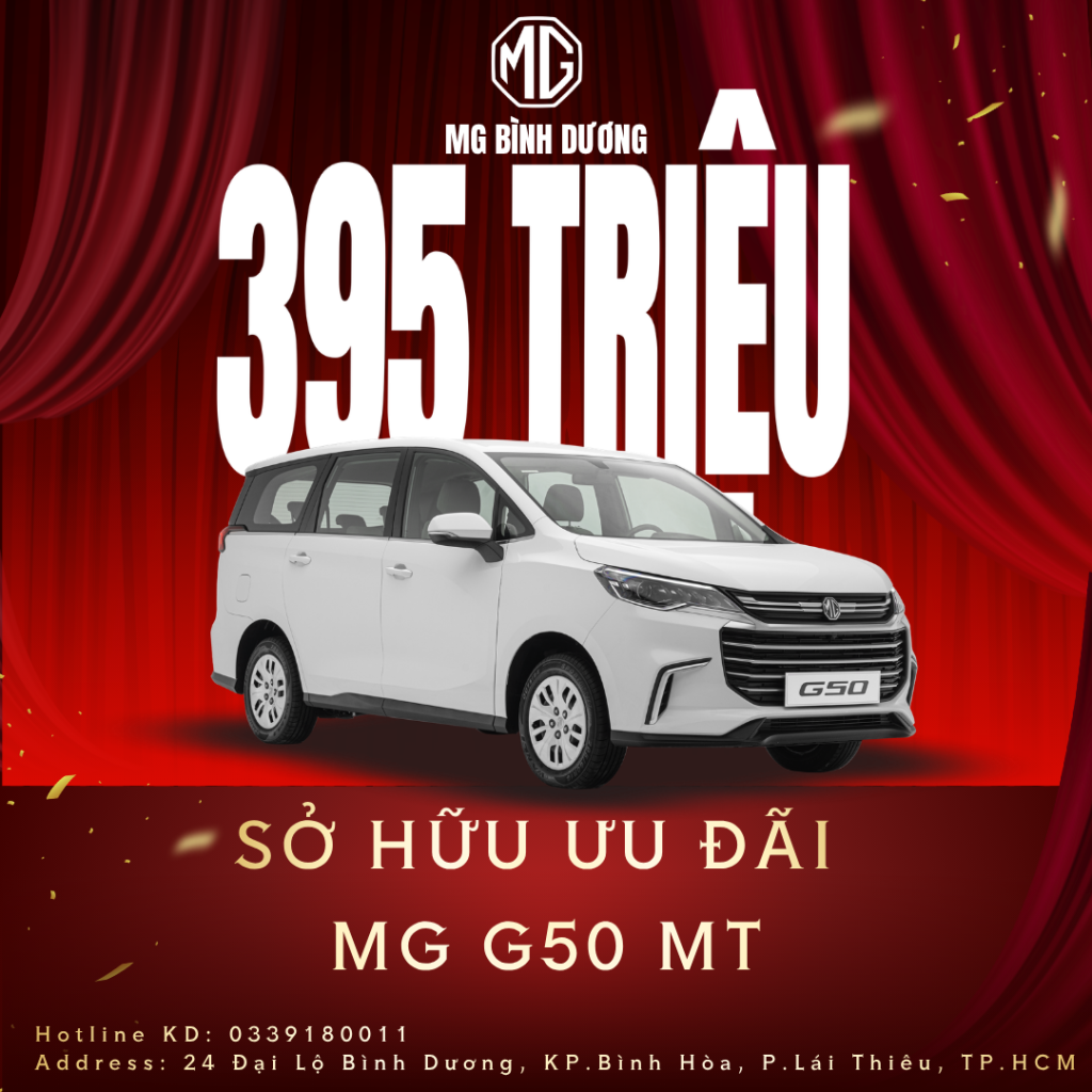 MG G50 MT: chỉ từ 395 TRIỆU