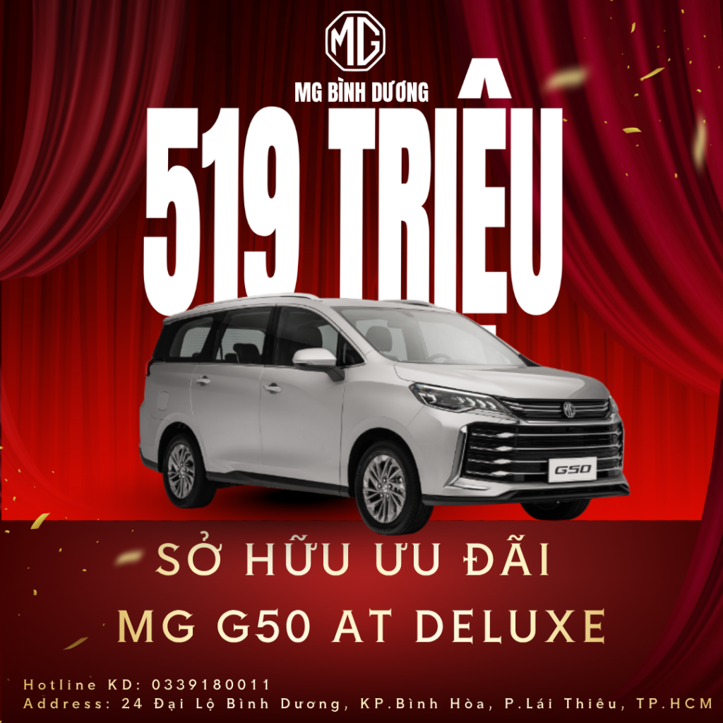 MG G50 AT DELUXE: chỉ từ 519 TRIỆU