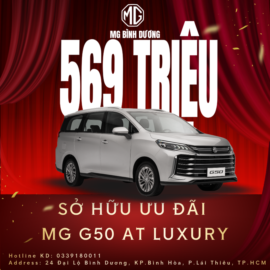 MG G50 AT LUXURY: chỉ từ 569 TRIỆU